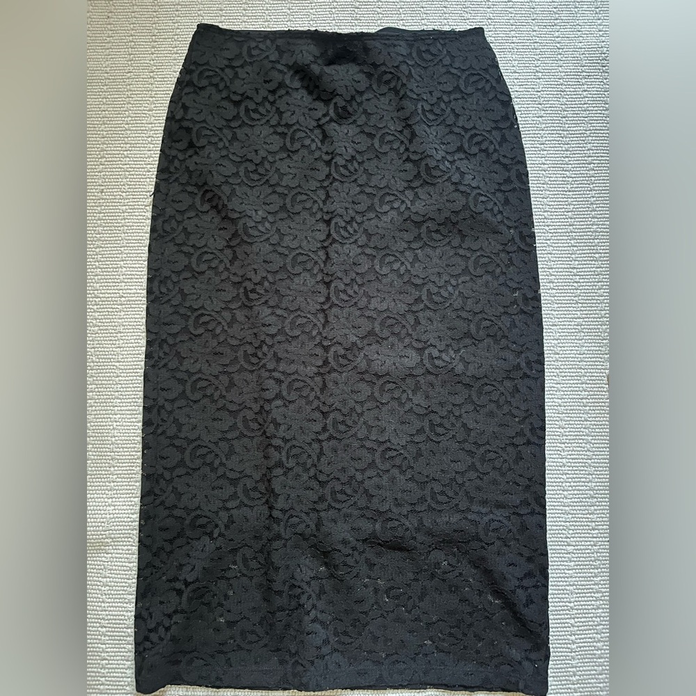 Elegant Black Lace Skirt